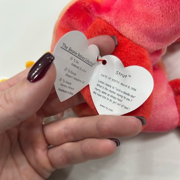 Rare Beanie Babie Strut with errors and tush stamp - Picture 5 of 6